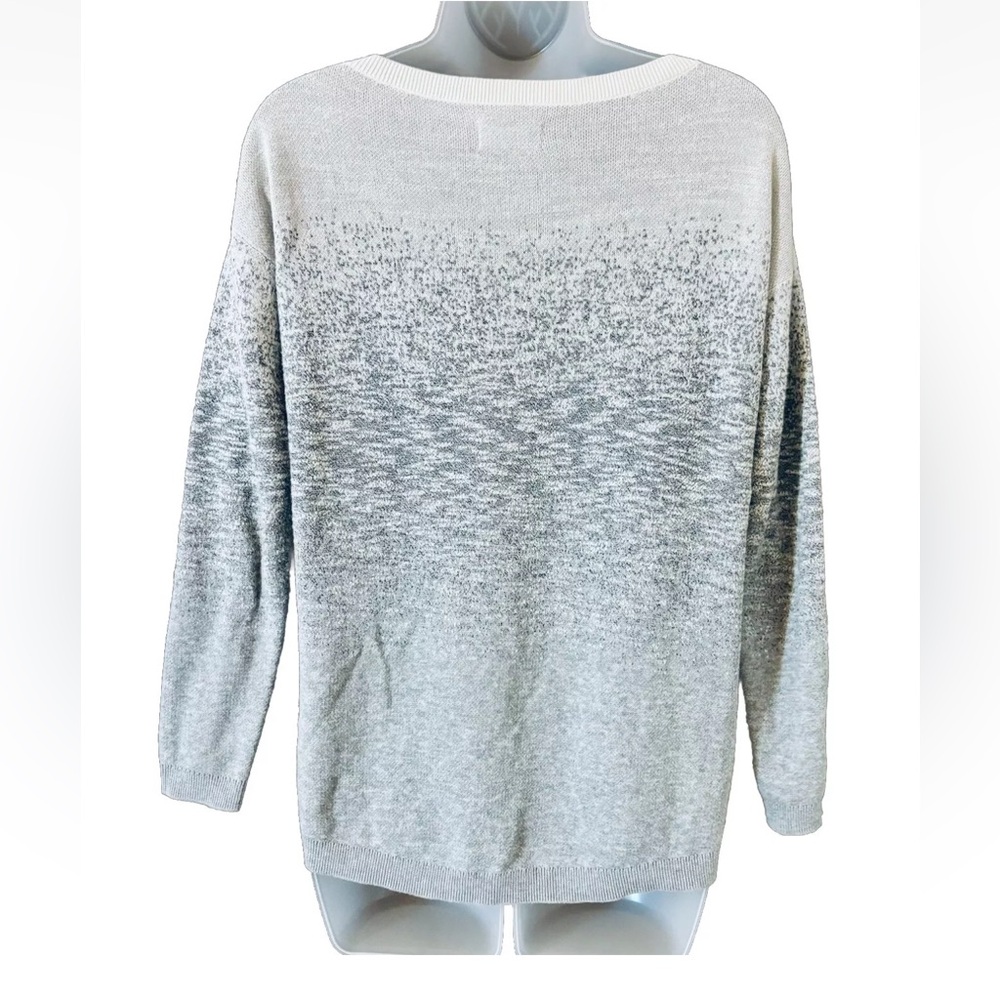 Lou & Grey Ombre Gradient Cotton Blend Sweater Women's Size XS - Picture 3 of 11